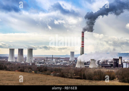 Chemopetrol, Záluží, severní Čechy, Česká republika/Chemopetrol Firma, in der Nähe von Zalizi Litvinov, Stadt Most, Nordböhmen, Tschechische Republik Stockfoto