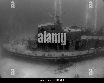 Das Wrack der P31 Patrouillenboot aus Comino, Malta Stockfoto