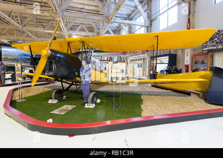 1941 De Havilland DH 82 C Tiger Moth Edmonton Aviation Museum Stockfoto