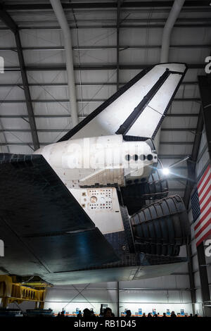 Das California Science Center, (Kalifornien ScienCenter), der Heimat der NASA Space Shuttle Endeavour in der Samuel Oschin Pavillon, Exposition Park, Los Ein Stockfoto