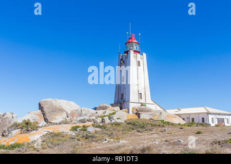 Leuchtturm am Cape Columbine Tietiesbaai nearPaternoster, Westküste Südafrika Stockfoto