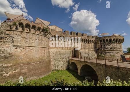 Schloss von Colle Val D'Elsa Stockfoto