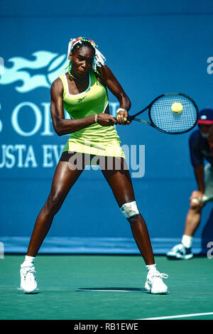 Venus Williams (USA), die 1998 auf uns OpenTennis Meisterschaft. Stockfoto