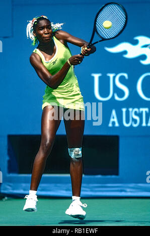 Venus Williams (USA), die 1998 auf uns OpenTennis Meisterschaft. Stockfoto