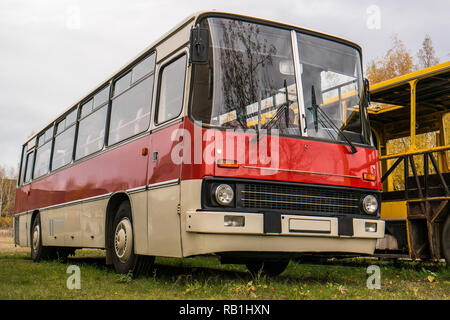 Retro DDR bus Stockfoto