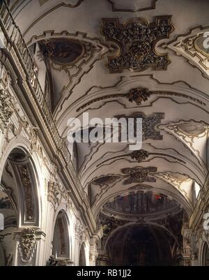 Interieur DE LAS NAVES. Lage: IGLESIA DE LOS MARTYRES. Malaga. Spanien. Stockfoto