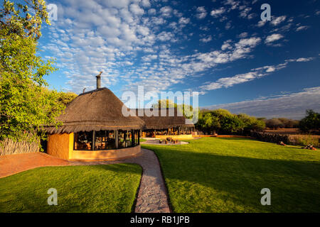 Okonjima Bush Camp, Okonjima Nature Reserve, Namibia, Afrika Stockfoto