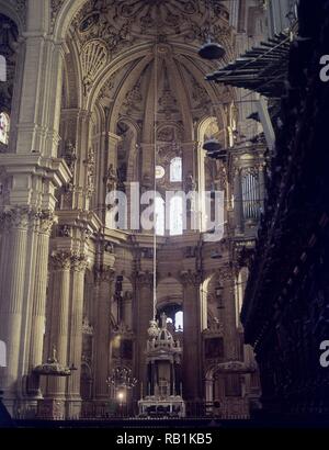 Interieur DE LAS NAVES. Lage: CATEDRAL DE LA ENCARNACION. Malaga. Spanien. Stockfoto