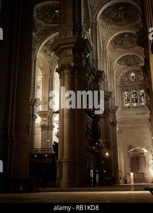 Interieur DE LAS NAVES. Lage: CATEDRAL DE LA ENCARNACION. Malaga. Spanien. Stockfoto