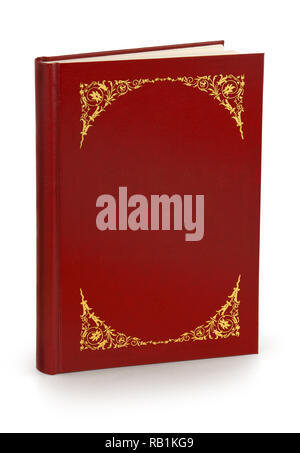 Vorlage Buch mit Hardcover - Freistellungspfad Stockfoto