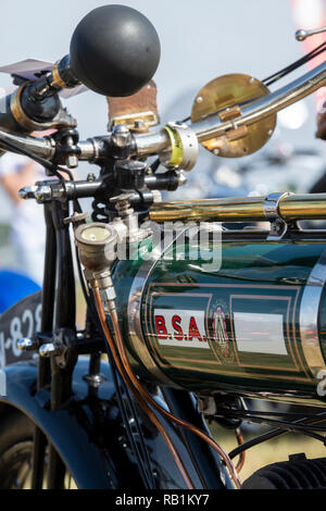 Jahrgang 1925 BSA B25 Motorrad. Großbritannien Stockfoto