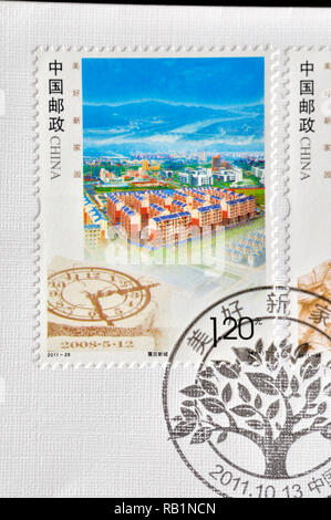 CHINA - ca. 2011: Briefmarken in China gedruckt zeigt 2011 - 26 schöne Heimat, circa 2011. Stockfoto