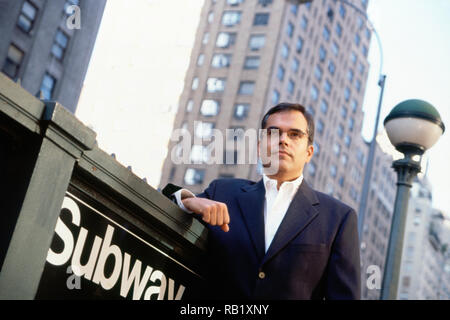 Casual Geschäftsmann in New York City, USA Stockfoto