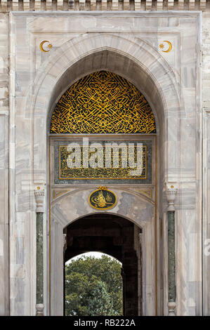 Eingang des Topkapi Palast in Istanbul, Türkei Stockfoto