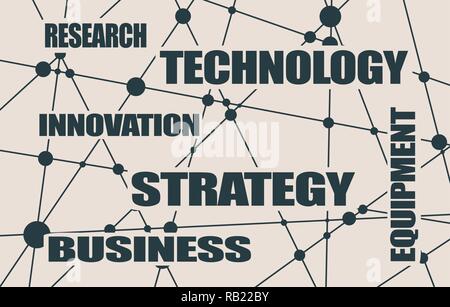 Industrie-Wort-Cloud-Konzept Stock Vektor