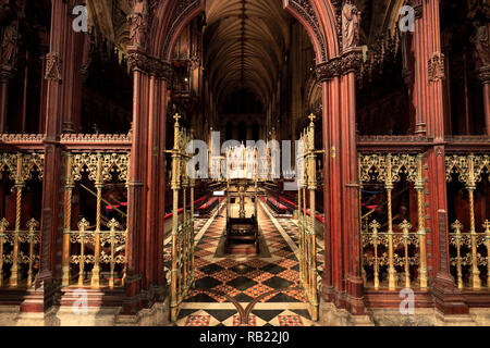 Das Innere der Kathedrale von Ely, Ely, Cambridgeshire, England, Großbritannien Stockfoto