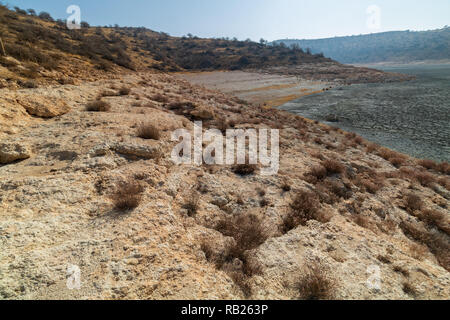 Urmia See, der Küste von Espir Island, die drittgrößte Insel der Urmia See mit einer Fläche von 1500 Hektar Stockfoto