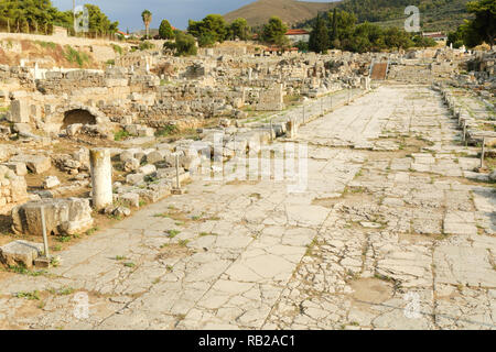 Die historischen Ruinen von Korinth und Acrocorinth archäologischen Stätten in Griechenland Stockfoto