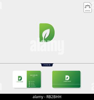 Initial D logo Vorlage für Technologie, Dental, Business corporate Vektor-illustration, Business Card design Vorlage enthalten Stock Vektor