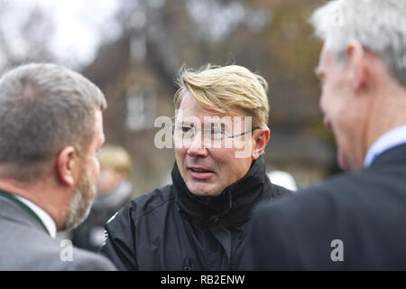 Ehemalige professionelle Rennfahrer Mika Hakkinen wirft mit der Johnnie Walker Caparo T1 Supercar. Mit: Mika Hakkinen, Mika Haekkinen Wo: Edinburgh, Großbritannien Wann: 06 Dec 2018 Credit: Euan Kirsche / WANN Stockfoto