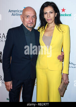 Kalifornien, USA. 5. Jan 2019. Darsteller Sir Ben Kingsley und Ehefrau Daniela Lavender kommen an der BAFTA (British Academy Film und Fernsehen Kunst) Los Angeles Tea Party 2019 im Four Seasons Hotel Los Angeles at Beverly Hills statt am 5. Januar 2019 in Beverly Hills, Los Angeles, Kalifornien, Vereinigte Staaten. (Foto von Xavier Collin/Image Press Agency) Quelle: Bild Presse Agentur/Alamy leben Nachrichten Stockfoto