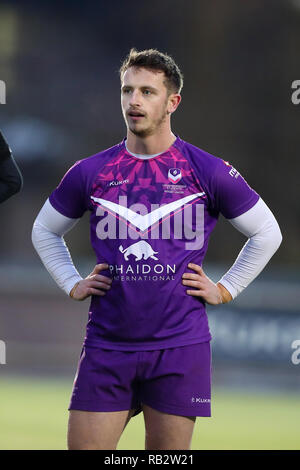 Loughborough, UK. 5. Jan 2019. Alex Glashan in Aktion für Loughborough Studenten während der National League Division I zwischen Loughborough Studenten und Caldy rfc © Phil Hutchinson/Alamy Leben Nachrichten überein Stockfoto