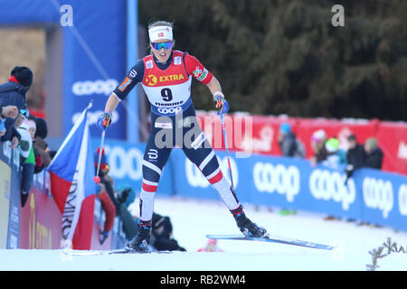 Fleimstal, Italien. 6. Januar 2019. FIS Langlauf Weltcup, meine Damen letzte Steigung; Kari Oeyreslind (NOR) in Aktion: Aktion Plus Sport Bilder/Alamy Live News Credit: Aktion Plus Sport Bilder/Alamy leben Nachrichten Stockfoto