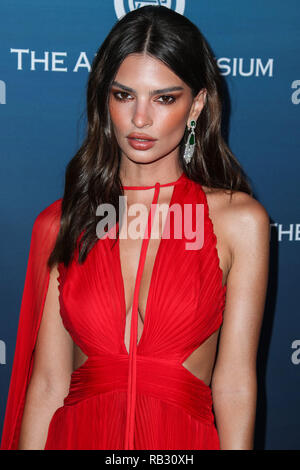 LOS ANGELES, USA - Januar 05: Model/Schauspielerin Emily Ratajkowski Tragen von David Webb Schmuck an der Kunst kommt von Elysium 12. jährlichen Himmel Gala an einem privaten Ort am 5. Januar 2019 in Los Angeles, Kalifornien, Vereinigte Staaten. (Foto von Xavier Collin/Image Press Agency) Quelle: Bild Presse Agentur/Alamy leben Nachrichten Stockfoto
