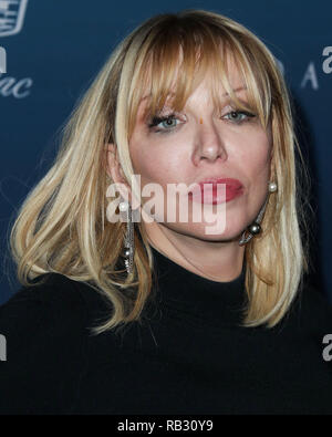 LOS ANGELES, USA - Januar 05: Courtney Love kommt an der Kunst des Elysium 12. jährlichen Himmel Gala an einem privaten Ort am 5. Januar 2019 in Los Angeles, Kalifornien, Vereinigte Staaten. (Foto von Xavier Collin/Image Press Agency) Quelle: Bild Presse Agentur/Alamy leben Nachrichten Stockfoto