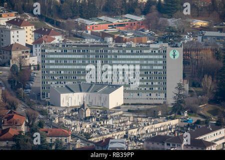 Grenoble, Frankreich, Januar 2019: Antenne der Medizin und Pharmazie Fakultät Stockfoto