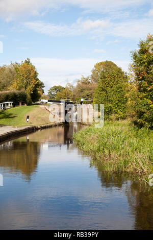 Die Montgomery Canal in der Nähe von Lower Frankton Ellesmere Shropshire England Stockfoto