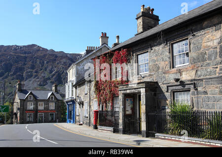 Blaenau Ffestiniog, historischen Walisischen Schiefer Bergbaustadt, Gwynedd, Wales, Wales, Vereinigtes Königreich Stockfoto