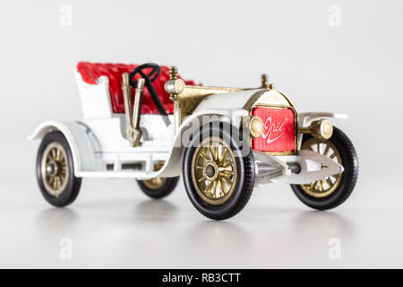 Matchbox Modelle von gestern Y-4 Opel Coupe 1909 Modellauto Stockfoto