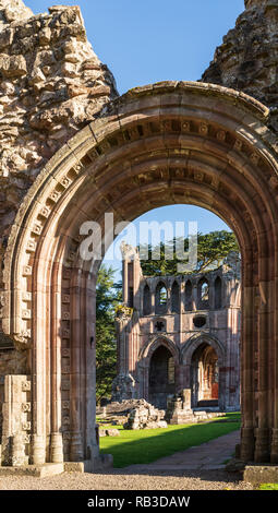 Dryburgh Abbey, Schottland, in der Nähe von Melrose in Grenzen. Stockfoto