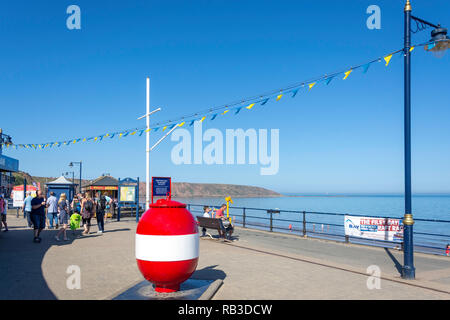 Strandpromenade, Filey, North Yorkshire, England, Großbritannien Stockfoto