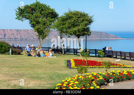 Crescent Gardens, Filey, North Yorkshire, England, Großbritannien Stockfoto