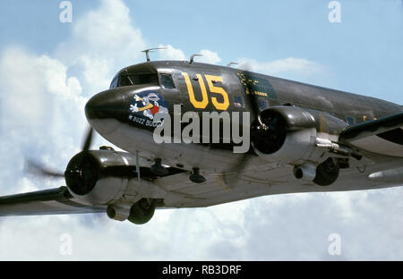 Douglas DC-3-C-47 Transportflugzeug Stockfoto