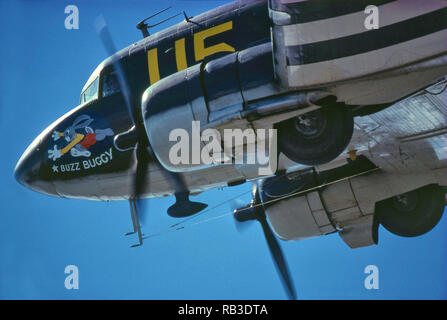 Douglas DC-3-C-47 Transportflugzeug Stockfoto