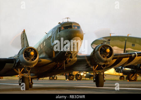 Douglas DC-3-C-47 Transportflugzeug Stockfoto