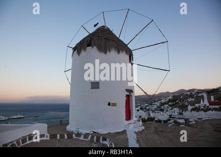 Bonis Mühle Mykonos Griechenland Stockfoto