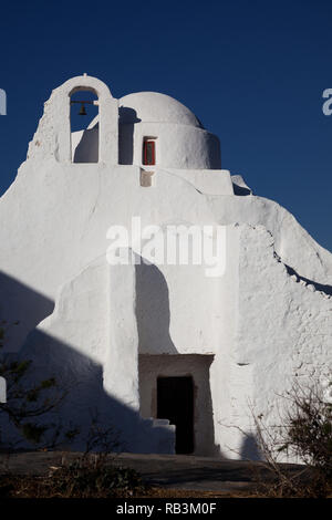 14. jahrhundert Paraportiani Kirche auf der Insel Mykonos, Griechenland Stockfoto