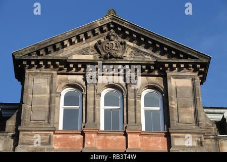 Architektonischen Details von Sheffield United Gas Light Company Bürogebäude in 1874 Stockfoto