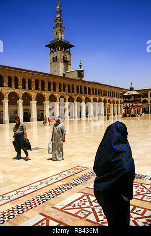 Der Ummayad Moschee, die auch als die Große Moschee von Damaskus bekannt. Syrien, Naher Osten Stockfoto