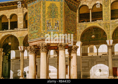 Der Ummayad Moschee oder der Großen Moschee von Damaskus. Syrien, Naher Osten Stockfoto