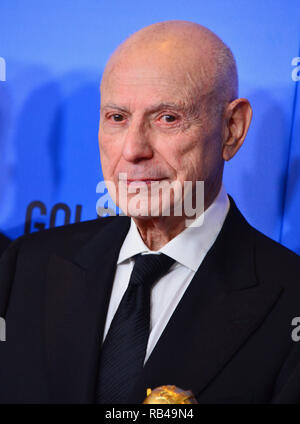 Beverly Hills, Kalifornien, USA. 6. Januar 2019. Alan Arkin in der Presse während der 76. jährlichen Golden Globe Awards im Beverly Hilton Hotel am 6. Januar 2019 in Beverly Hills, Kalifornien Quelle: Tsuni/USA/Alamy leben Nachrichten Stockfoto