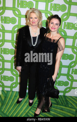 Beverly Hills, Californai, USA. 6. Januar 2019. Schauspielerin Candice Bergen und Tochter Chloe Malle besuchen HBO Offizielle Golden Globe Awards nach Partei am 6. Januar 2019 auf ca. 55 Restaurant in Beverly Hills, Kalifornien. Foto von Barry King/Alamy leben Nachrichten Stockfoto