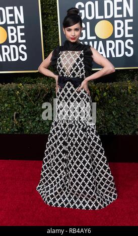 Beverly Hills, Kalifornien, USA. 06 Jan, 2019. Sofia Carson nimmt an der 76. jährlichen Golden Globe Awards, Golden Globes, im Beverly Hilton Hotel in Beverly Hills, Los Angeles, USA, am 06. Januar 2019. | Verwendung der weltweiten Kredit: dpa Picture alliance/Alamy leben Nachrichten Stockfoto