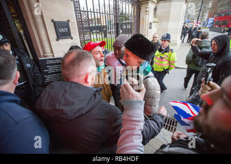 London, Großbritannien. 7. Jan 2019. Anna brexiteers Soubry MP ins Parlament Credit: George Cracknell Wright/Alamy leben Nachrichten Stockfoto