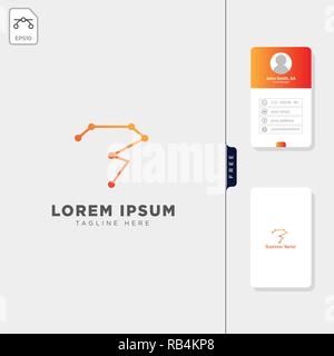 Horoskop Sterne Astrologie logo template Vector Illustration und Logo inspiration, erhalten Sie kostenlose Visitenkarte Stock Vektor