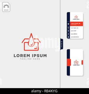 Garage Oil Services Konzept logo template Vector Illustration kostenlose Business Card Design vorlage Stock Vektor